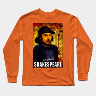 William Shakespeare as a Dude Long Sleeve T-Shirt